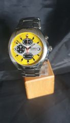 fossil chrono -speedway-metallband-gelbes zifferblatt ch-2403