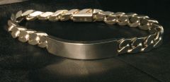 ID-Armband Silber 925  10mm*22cm massiv