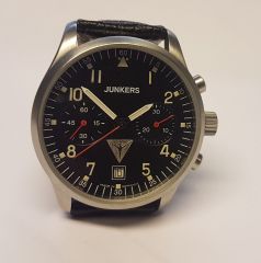 Herrenuhr, Junkers 6212-2 , Chrono, Uhrwerk Kal. 3133, Handaufzug, 23 Steine, Chronograph, 