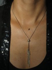 Y-Collier, Silbercollier, 45cm