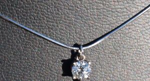 0,5ct Diamant Anhänger Gold 585 mit kette