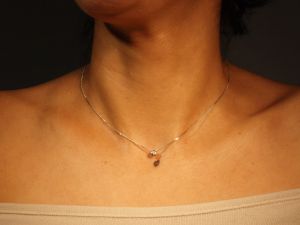 Dünne Silberkette mit Stein-Zirkonia
