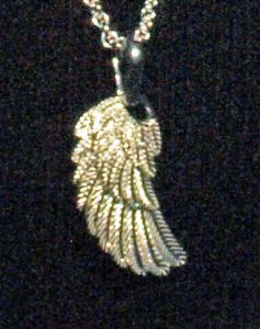 Schutzengelanrufer -Flügel, Angel-Wings, 25mm lang, Silber 925(ohne Kette)