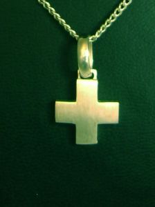 mit Kreuz design joop Silber kette