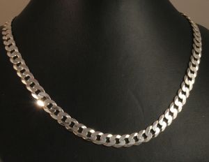 50cm,7mm, Panzerketten, Silber 