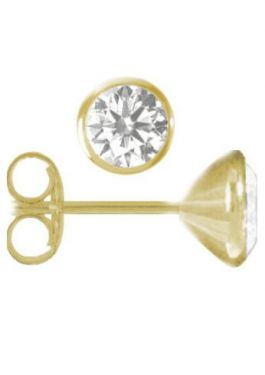 Ohrstecker Gold 333 mit Zirkonia 4,5mm